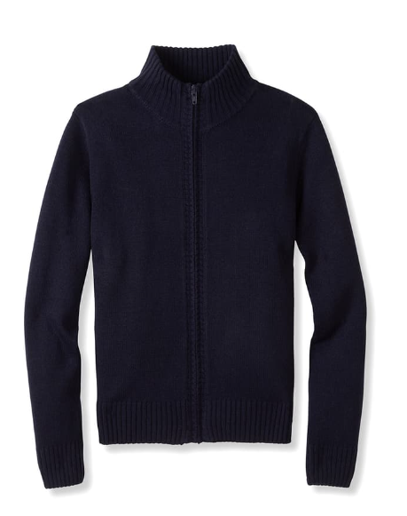 Mock Neck Zip Front Sweater