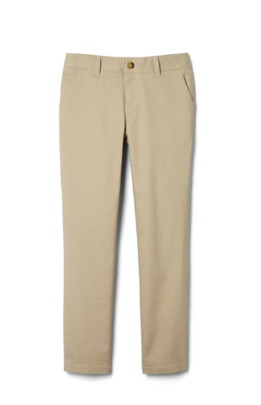 Girls’ Straight Fit Stretch Twill Pant