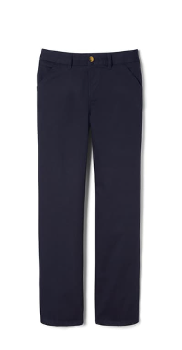 Girls’ Pull-On Straight Fit Stretch Twill Pant