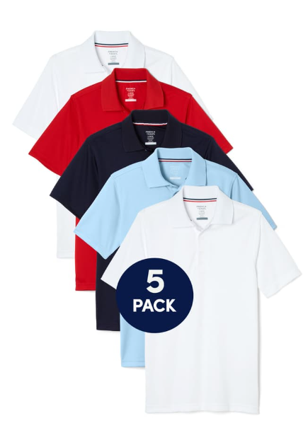 5-Pack Short Sleeve Performance Polo